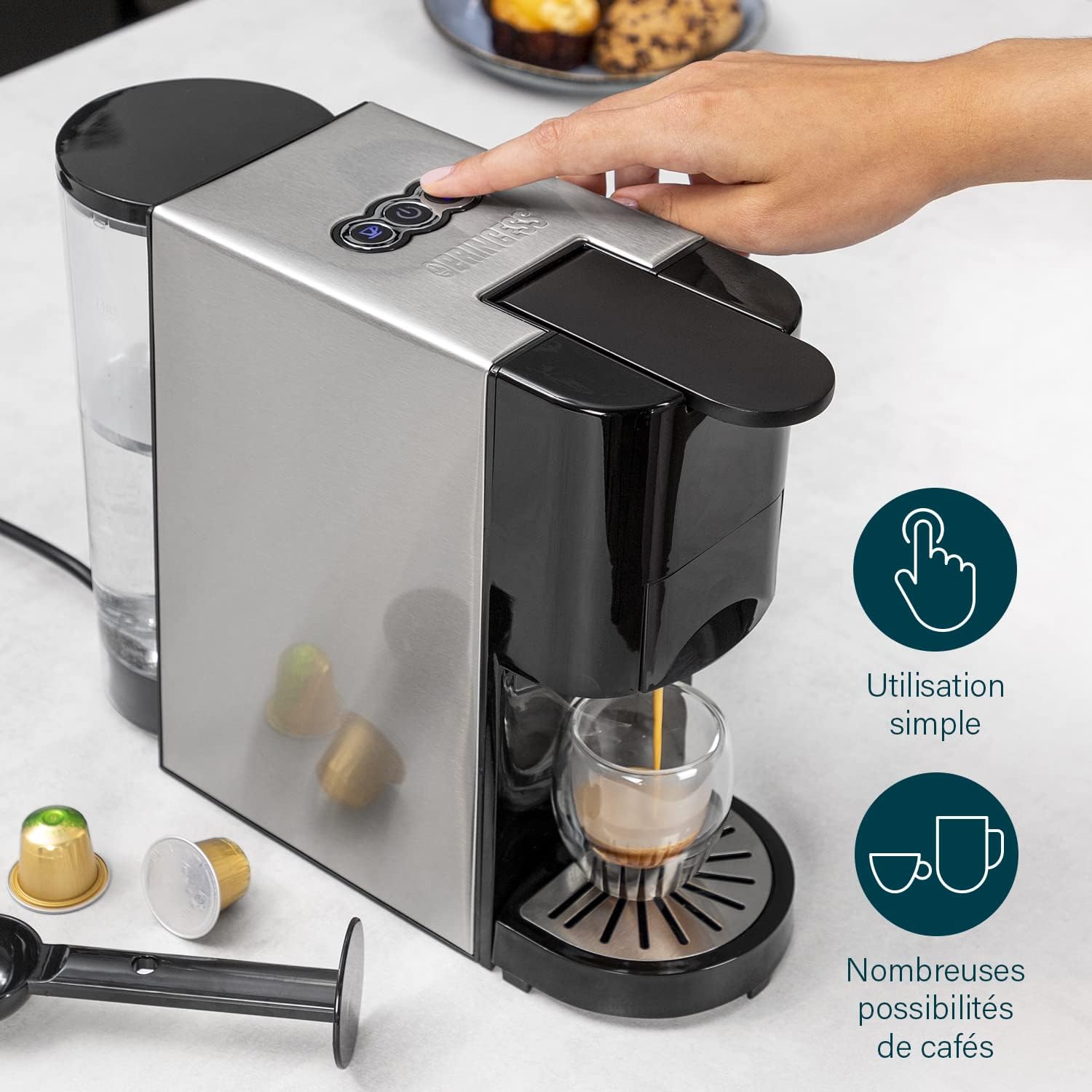 Utilisation de la machine à café